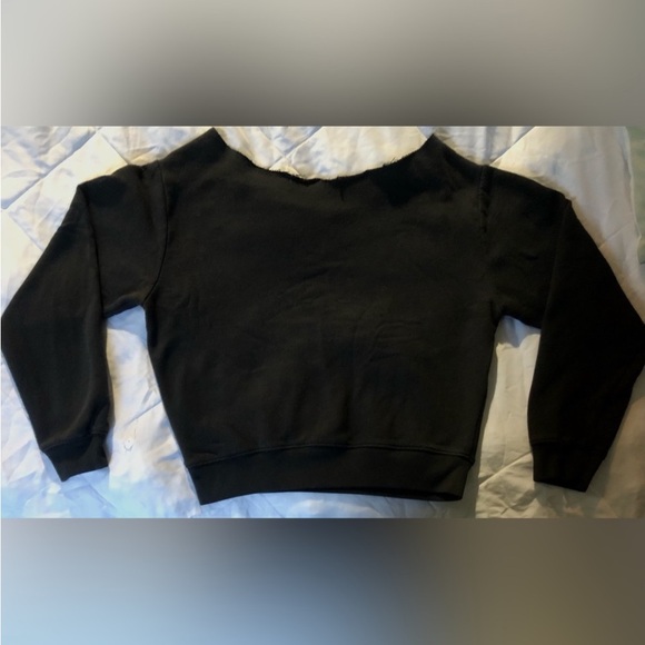 PINK VICTORIA SECRET Lounge Off The Shoulder Sweatshirt sizeS pre loved cond - Picture 3 of 4